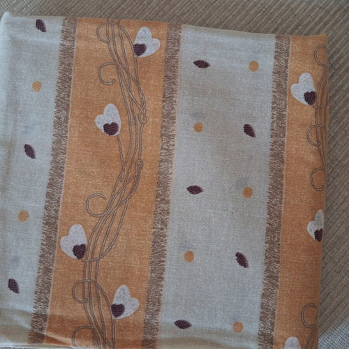 Double bed sheet with earth tones, new