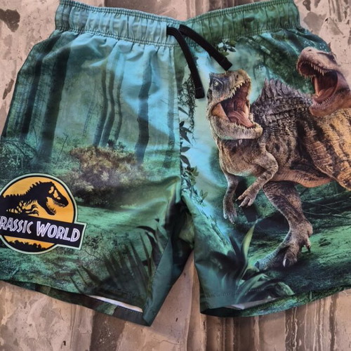 Jurassic World boys' swimwear like new, size 128 cm, green