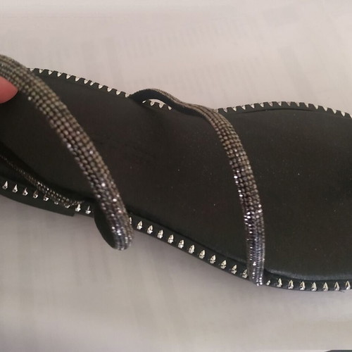 Handmade sandals new, size 38, black
