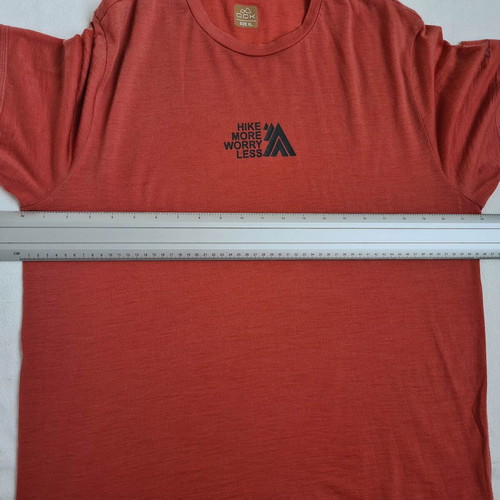 OCK men's t-shirt used, merino wool blend, size XL, red