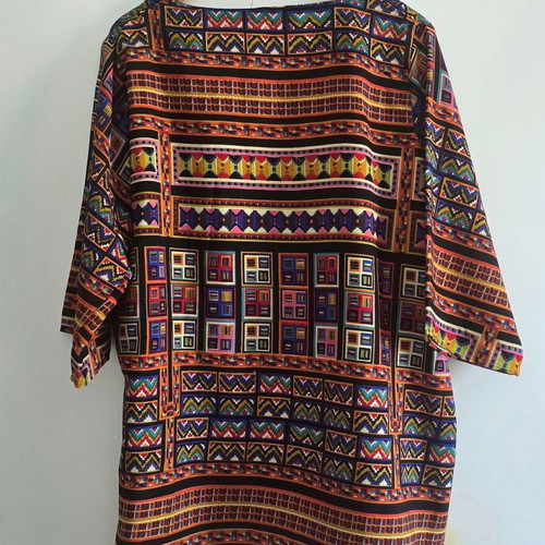 Swarna colorful kaftan tunic, free size