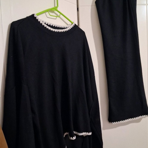 Knitted set black like new