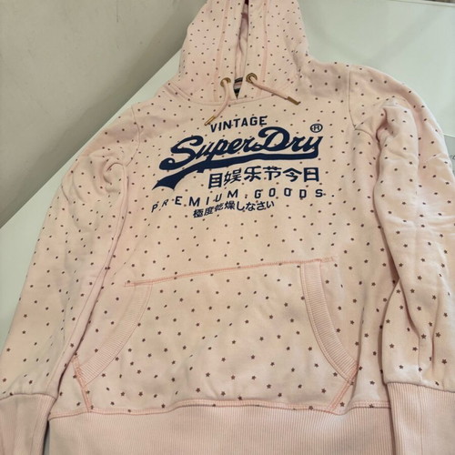 Superdry pink sweatshirt used, size 38