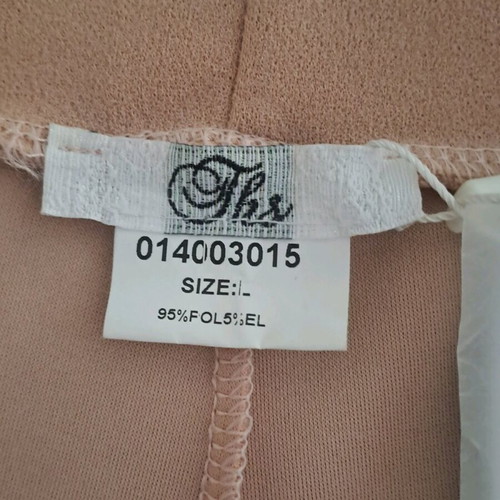 Women's pants new, pink salmon, flared style, size L
