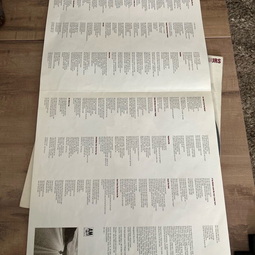 Bryan Adams So Far So Good vinyl used, with poster