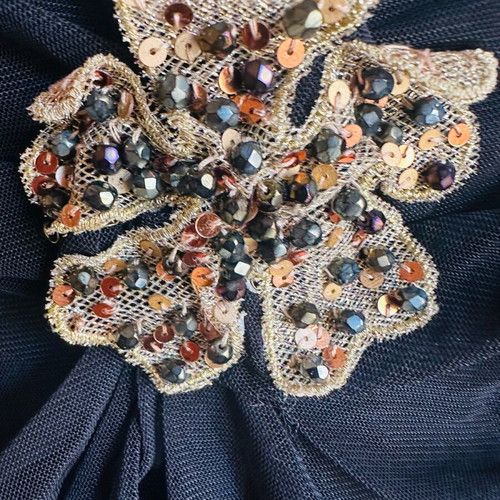 Stenia Strapless Bustier Like New With Central Beaded And Sequin Detail