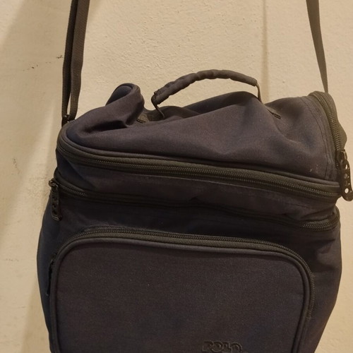 Polo Double Cooler insulated lunch bag, navy blue