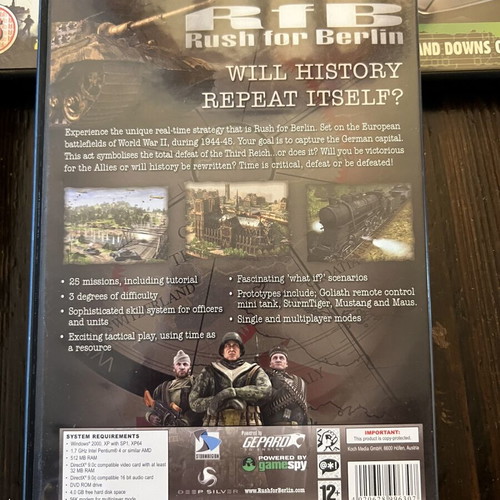PC games pack of 8 used, strategy, action, simulation