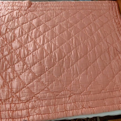 Vintage satin quilt handmade from pure cotton new 160x205cm