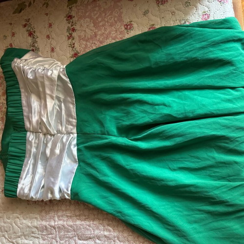 Strapless green dress like new with rhinestones Paranoia