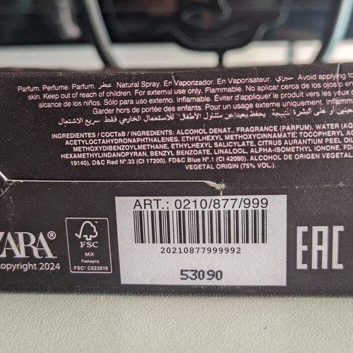 ZARA For Him Red Edition Intense Parfum 100ml like new