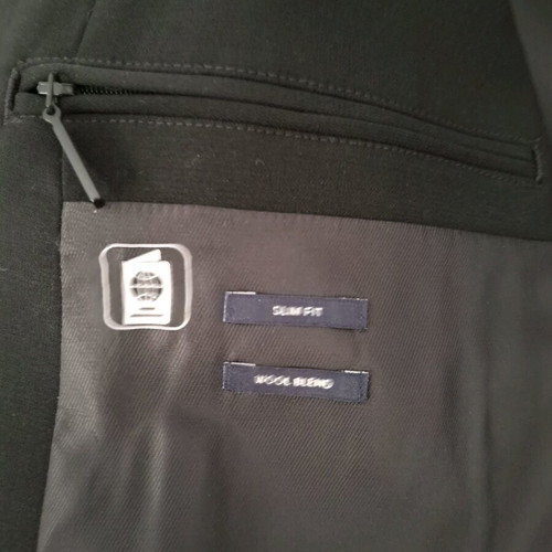 Men's suit like new slim fit black size S