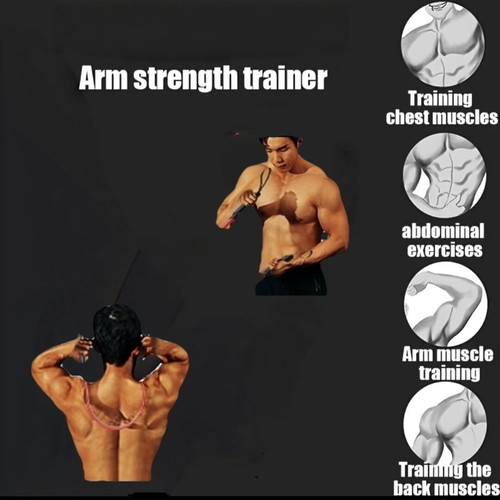 Strength trainer 100 kg used with rubber housing tear