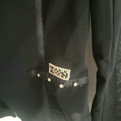 Italian transparent mesh jacket like new with Swarovski details