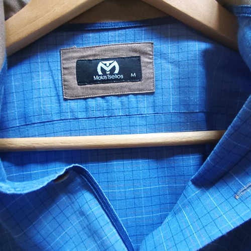 Makis Tselios Fashion blue shirt like new, size M
