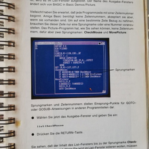 Manual Commodore Amiga Basic book used, in German
