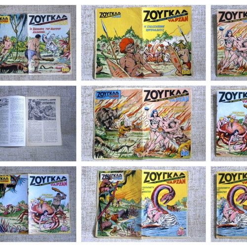 Jungle Tarzan Comics used, issues 1-24, vintage series
