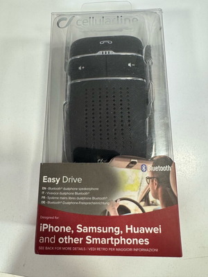 Нов Bluetooth car kit Cellularline черен с 2 години гаранция