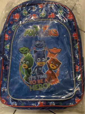 Τσάντα πλάτης Pjmasks καινούργια, μπλε και κόκκινη για παιδιά δημοτικού