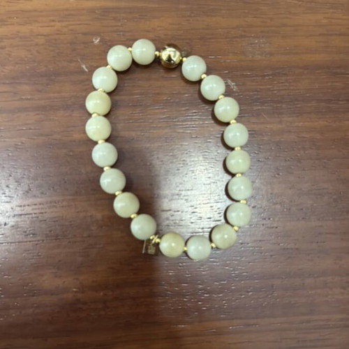Βραχιόλι Zag Bijoux σαν καινούργιο, μπεζ με χρυσές λεπτομέρειες