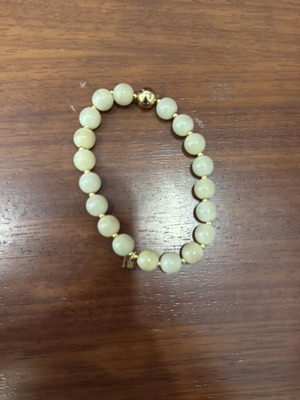 Βραχιόλι Zag Bijoux σαν καινούργιο, μπεζ με χρυσές λεπτομέρειες