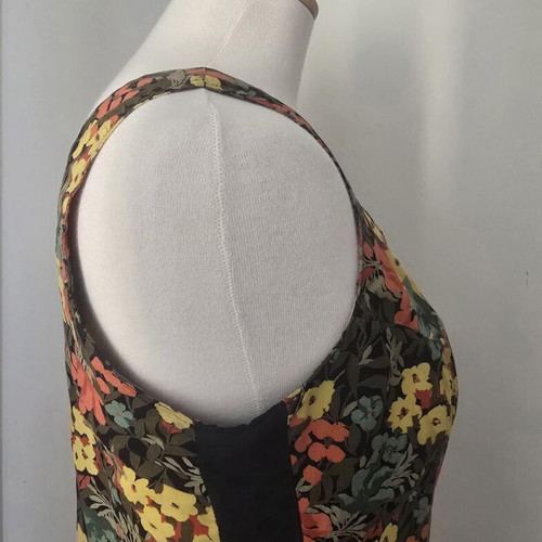 Floral dress vintage 1990s medium size, used