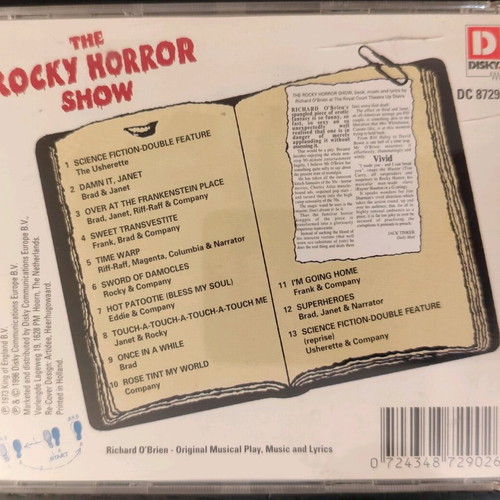 Soundtrack The Rocky Horror Show CD used, rock