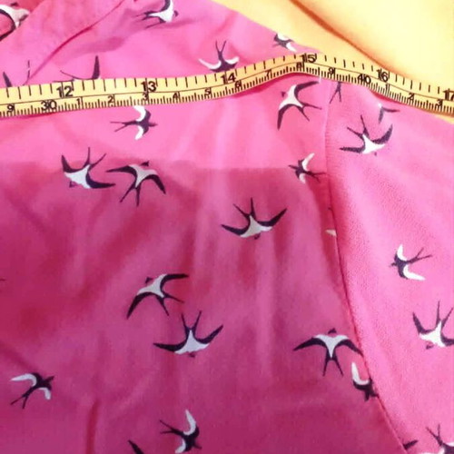 Pink women's blouse CECIL Medium with swallow print like new