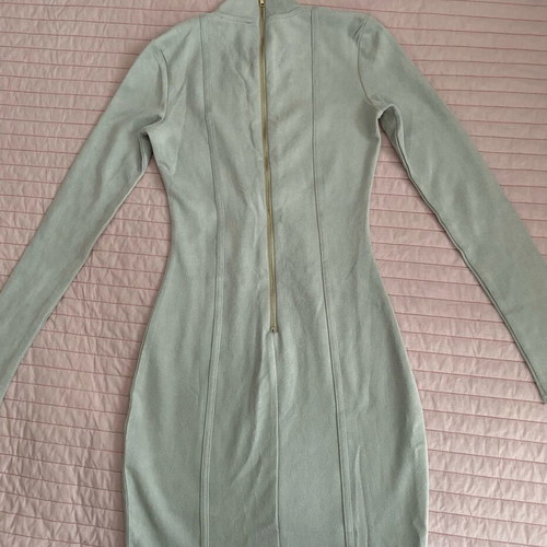 Oh Polly dress grey suede like new, size M