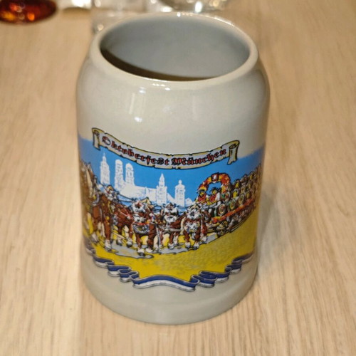 Πήλινο ποτήρι μπύρας Κρίκετ 500ml καινούργιο Oktoberfest