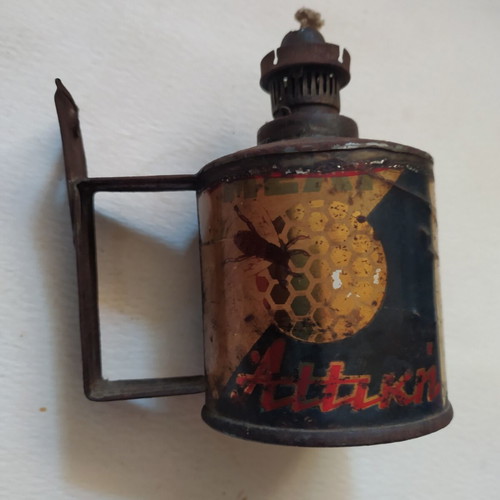 Vintage Attiki Honey Wall Lantern from 1950s tin can