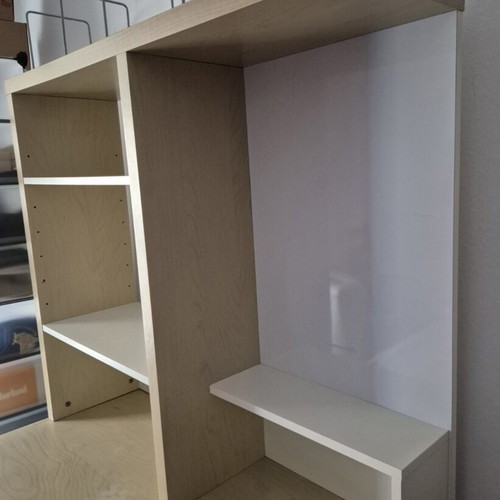 IKEA Micke Desk with Shelves and Magnetic Board used