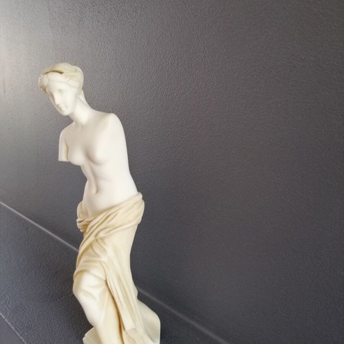 Aphrodite statue alabaster used, height 24 cm
