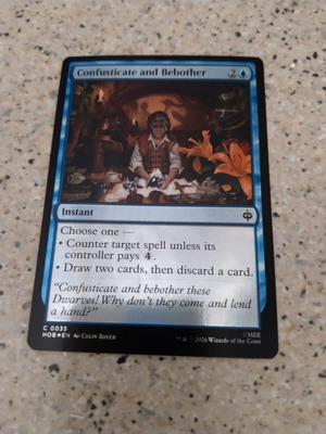 Magic the Gathering Confusticate and Bebother foil κάρτα καινούργιο