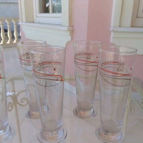 Douwe Egberts glasses like new, set of 5