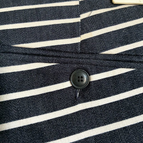 Max Mara Weekend straight trousers like new, white and blue