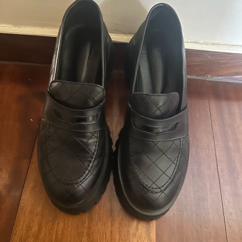 Loafers Zanesso leather like new, size 37-38, black