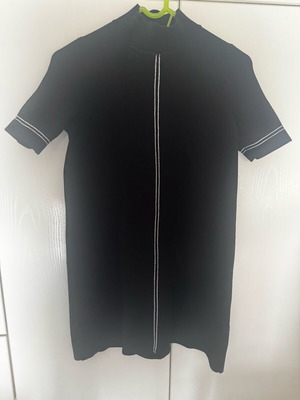 black turtleneck dress zara Women's Embroidered Sweater Dress | Black