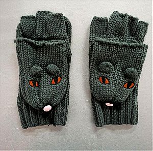 Aφόρετα γάντια με κομμένα δάχτυλα και κάλυμμα
