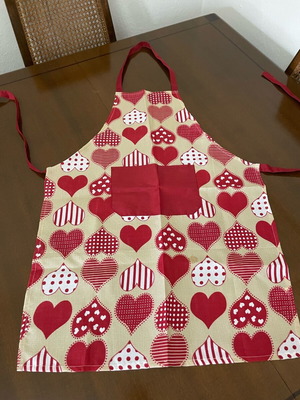 Apron with bib like new with storage stain