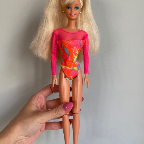 Mattel Gymnast Barbie doll 1993 used