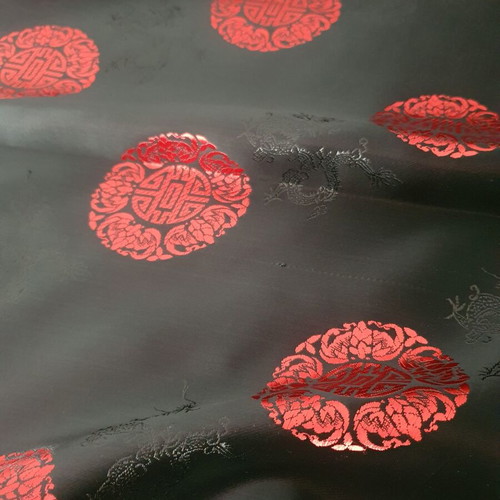 Silk robe with Chinese designs like new, sizes M to XL