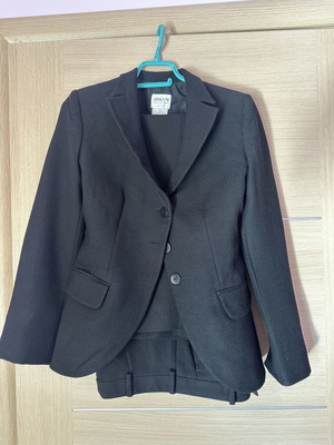 Armani Collezioni αυθεντικό vintage γυναικείο κοστούμι σε μαύρο, μέγεθος IT 42 (Small)