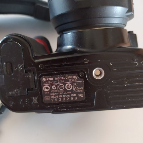 Nikon D3100 DSLR camera used with AF-S DX Nikkor 18-200mm f/3.5-5.6G ED VR lens