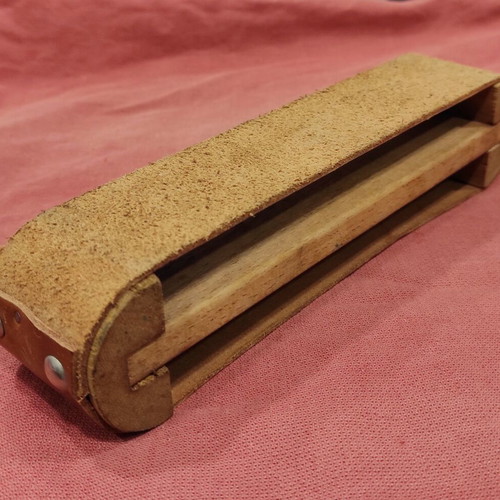 Leather double-sided sharpener 1944 used for razors and knives