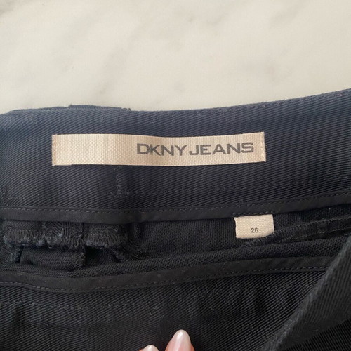 DKNY black denim mini skirt like new, size S