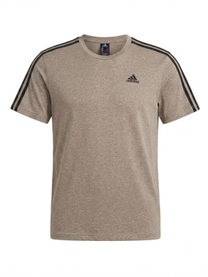 Adidas 3-Stripes men's T-shirt, grey melange, size XL