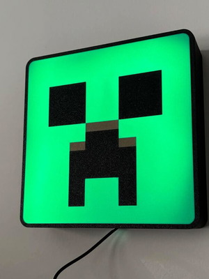 Lightbox 3d print Creeper like new