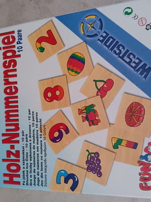 Children's matching game used, missing pair 9