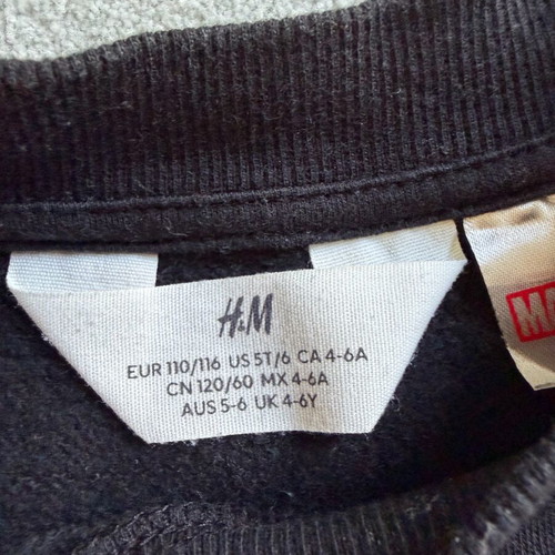 Spiderman kids sweatshirts H&M 4-6 years, pack of 2 like new